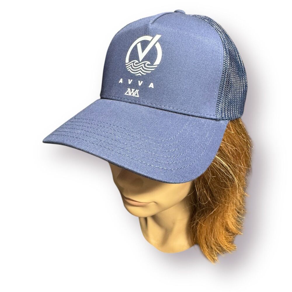 AVVA Navy Blue Snapback Hat Mesh Back‎ Beach Hat OSFM